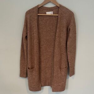 Wilfred Warm Brown Open-Front Cardigan